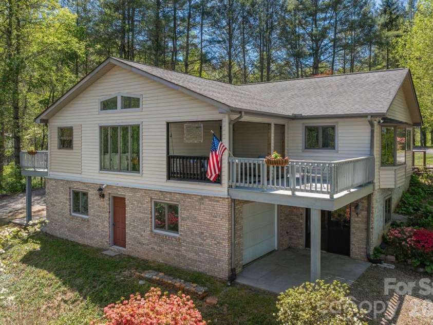 431 Pleasant Grove Road, Hendersonville, NC 28739.  MLS# CAR4368693, YatesRealty ID 17483. Front elevation 431 Pleasant Grove Road