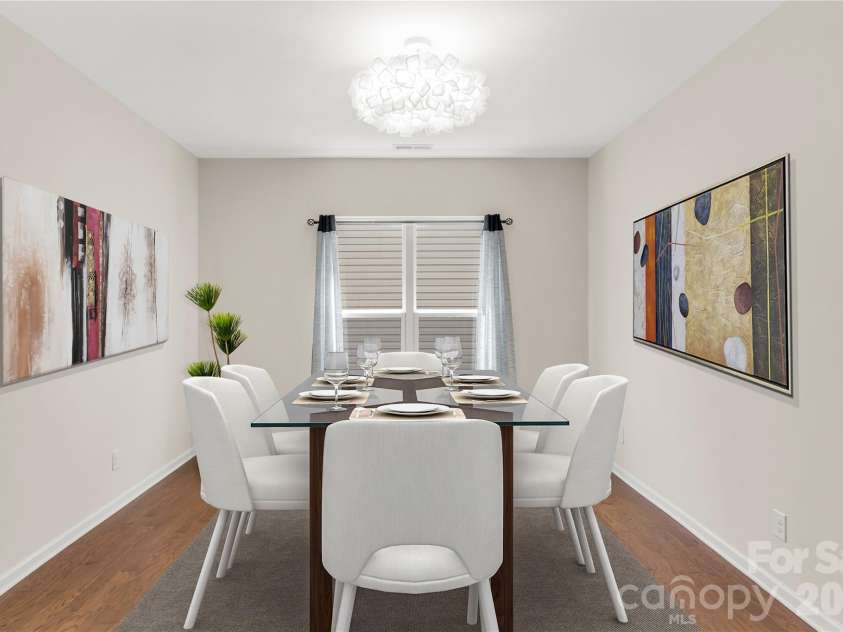 1079 Falling Leaf Street, Indian Land, SC 29707.  MLS# CAR4361772, YatesRealty ID 17485. Virtually staged dining room