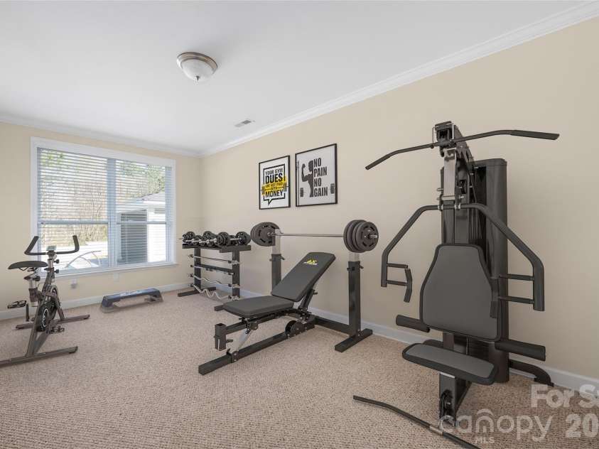14724 Old Vermillion Drive, Huntersville, NC 28078.  MLS# CAR4358334, YatesRealty ID 17486. Virtually Staged