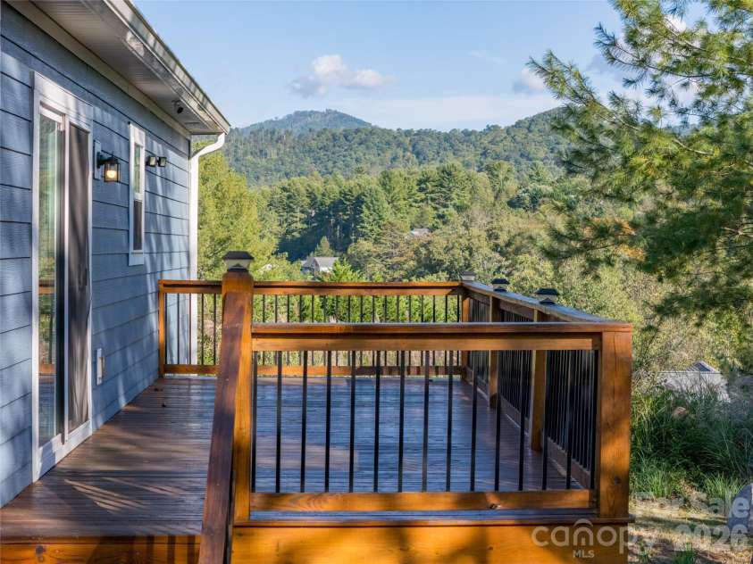 105 Bluebell Ridge Lane, Weaverville, NC 28787.  MLS# CAR4303351, YatesRealty ID 17490. Stunning views off back deck.