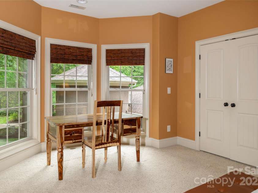 135 Sumter Drive, Mooresville, NC 28117.  MLS# CAR4252213, YatesRealty ID 17490. Bedroom 3 overlooks the private front yard.