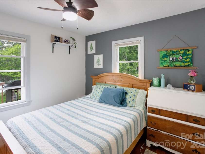 407 Valley View Circle, Waynesville, NC 28786.  MLS# CAR4259161, YatesRealty ID 17492. Bedroom 1 with fresh paint