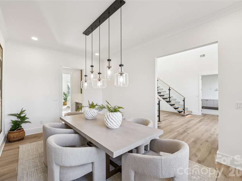 1027 Cox Road, Weddington, NC 28104.  MLS# CAR4299794, YatesRealty ID 17496. Dining room