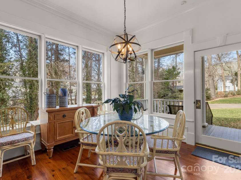 1335 Marion Street, Shelby, NC 28150.  MLS# CAR4220085, YatesRealty ID 17505. ...and a light-filled breakfast room w/ door to covered back porch!