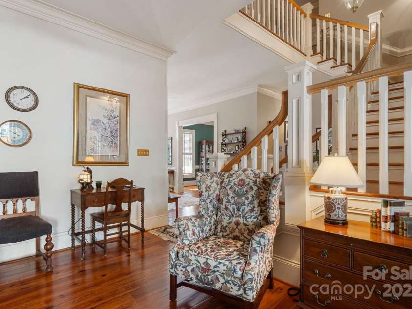 1335 Marion Street, Shelby, NC 28150.  MLS# CAR4220085, YatesRealty ID 17505. Beautiful central staircase