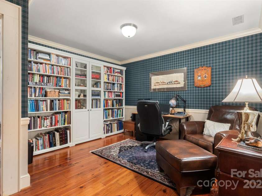 1335 Marion Street, Shelby, NC 28150.  MLS# CAR4220085, YatesRealty ID 17505. Office--sellers plan to leave the book case