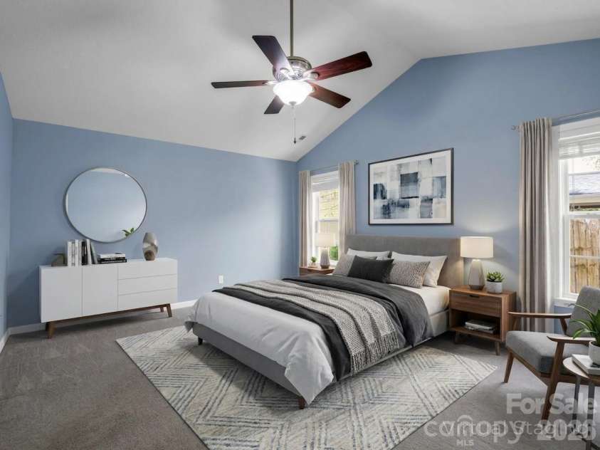 38 Black River Road, Fletcher, NC 28732.  MLS# CAR4372996, YatesRealty ID 17508. Primary Bedroom Virtually Staged