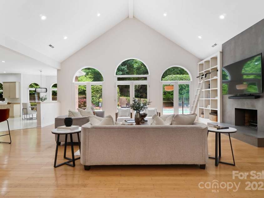 1245 Bellemeade Lane, Charlotte, NC 28270.  MLS# CAR4253437, YatesRealty ID 17521. View from the foyer.