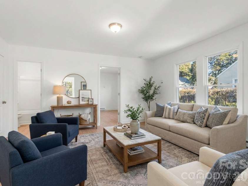 266 Moore Drive, Concord, NC 28025.  MLS# CAR4330660, YatesRealty ID 17526. Unit 1 Living room