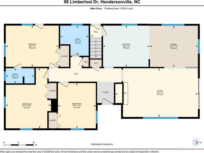 98 Limberlost Drive, Hendersonville, NC 28739.  MLS# CAR4376347, YatesRealty ID 17529. 
