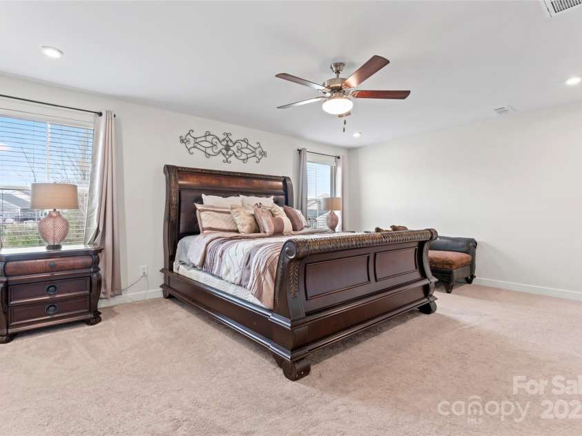 1409 Augustus Beamon Drive, Indian Trail, NC 28079.  MLS# CAR4241374, YatesRealty ID 17533. Primary Bedroom
