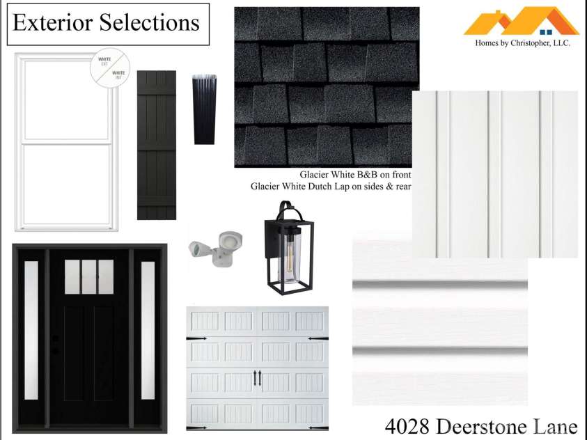 4028 Deerstone Lane, Clover, SC 29710.  MLS# CAR4267657, YatesRealty ID 17548. Exterior Finishes