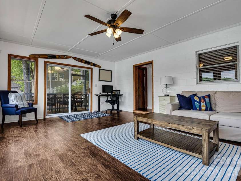 462 Charlotte Drive, Lake Lure, NC 28746.  MLS# CAR4375186, YatesRealty ID 17548. Second Living Room / flex Space on Lower Level