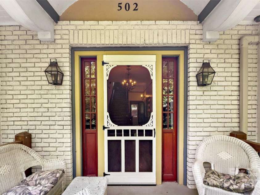 147 Preservation Way, Waynesville, NC 28786.  MLS# CAR4264584, YatesRealty ID 17550. Original Front Door - 101 steps up from the street