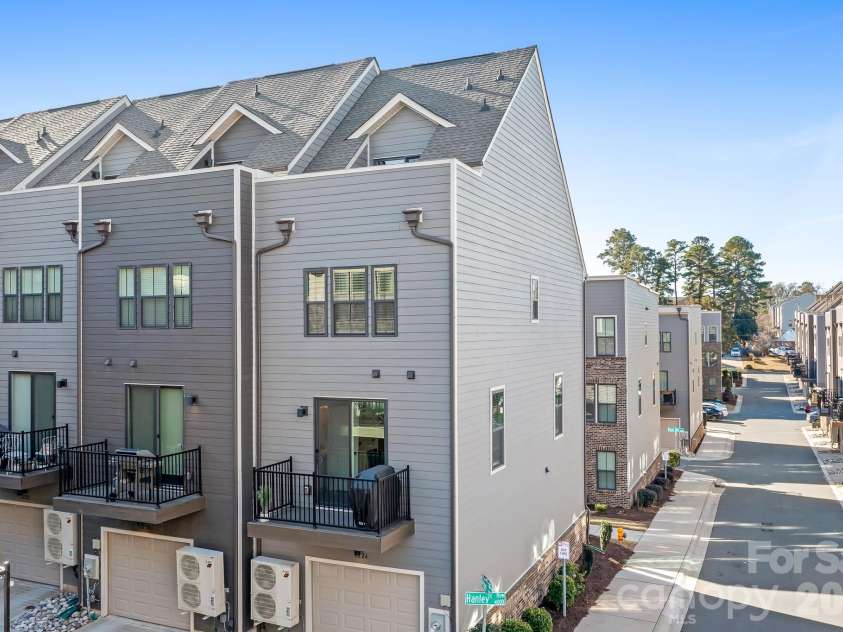 1226 Gleason Way, Charlotte, NC 28217.  MLS# CAR4405911, YatesRealty ID 17562. End-unit home with rear-entry garage