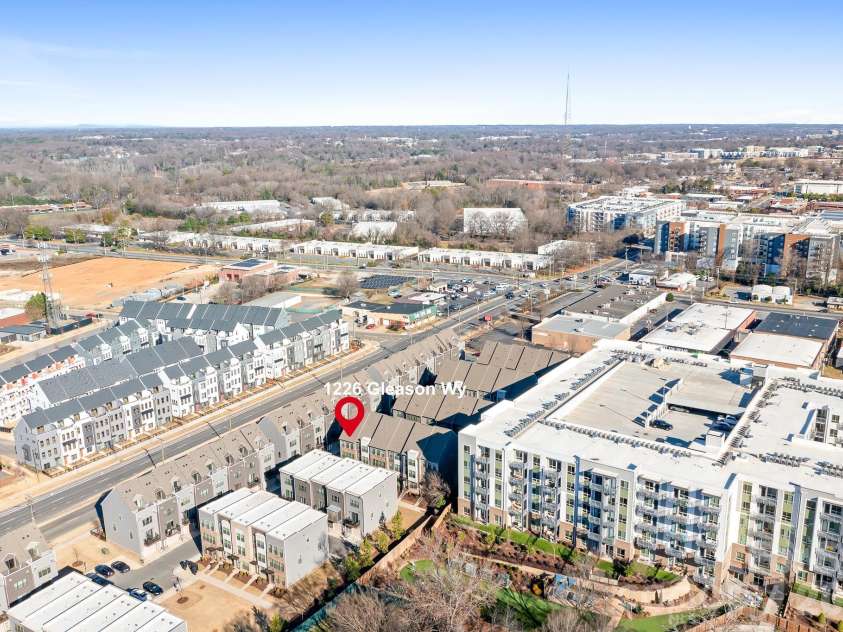 1226 Gleason Way, Charlotte, NC 28217.  MLS# CAR4405911, YatesRealty ID 17562. End-unit living while still close to everything you need