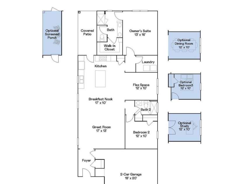 8450 Norman Forest Road, Lancaster, SC 29720.  MLS# CAR4267932, YatesRealty ID 17563. Floorplan