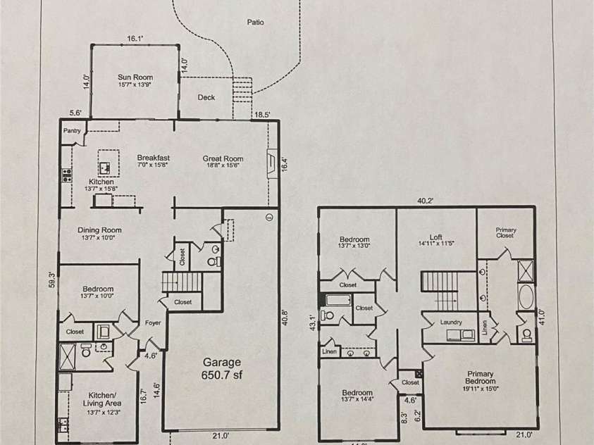 3020 Sewee Lane, Waxhaw, NC 28173.  MLS# CAR4210967, YatesRealty ID 17573. Floorplan showing 3487.9 HLA