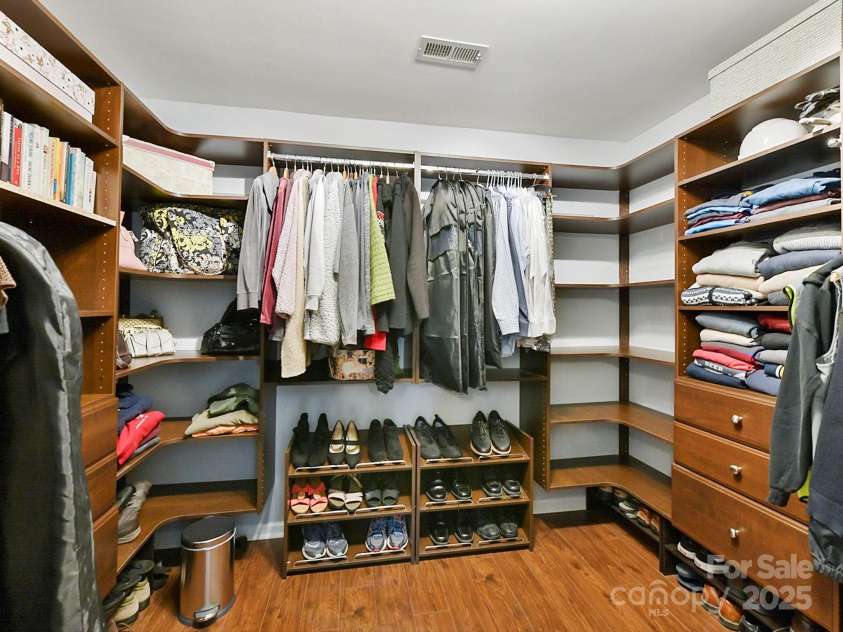 3020 Sewee Lane, Waxhaw, NC 28173.  MLS# CAR4210967, YatesRealty ID 17573. Primary closet has custom closet storage