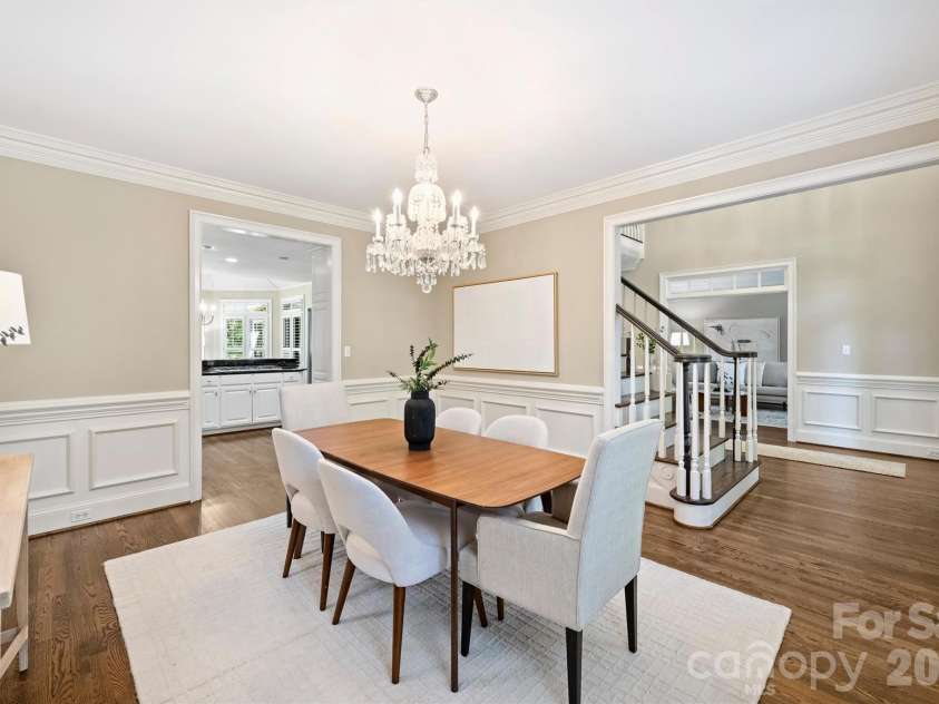 4227 Shepherdleas Lane, Charlotte, NC 28277.  MLS# CAR4358480, YatesRealty ID 17586. Dining Room right off the Foyer