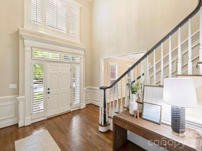 4227 Shepherdleas Lane, Charlotte, NC 28277.  MLS# CAR4358480, YatesRealty ID 17586. The front door is a work of art