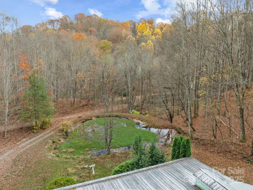 61 Doe Loop, Hot Springs, NC 28743.  MLS# CAR4295989, YatesRealty ID 1759. Spring fed pond