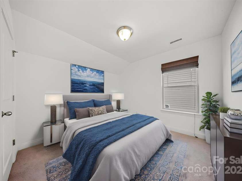 204 Aztec Circle, Mooresville, NC 28117.  MLS# CAR4256248, YatesRealty ID 17590. 2nd Bedroom virtually staged on 2nd floor