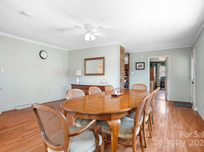 1235 Wilma Sigmon Road, Lincolnton, NC 28092.  MLS# CAR4238963, YatesRealty ID 17591. The dining area is huge and could easily also be used as a keeping area.