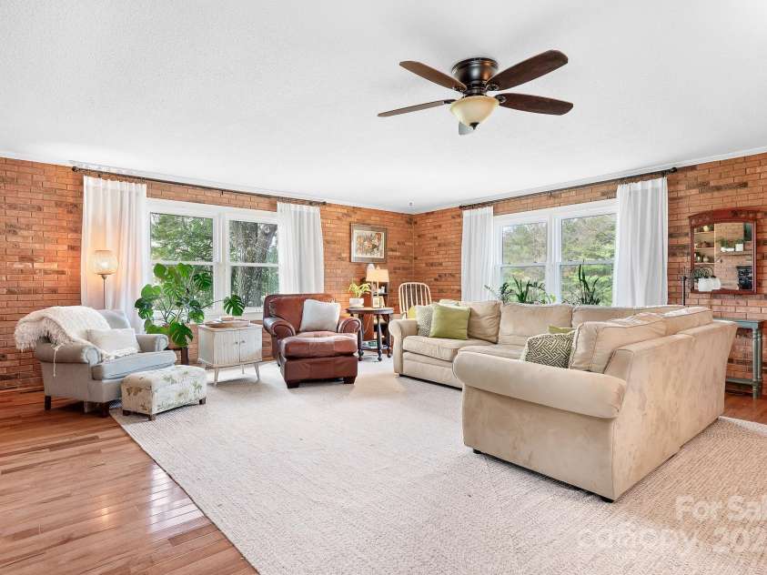 1235 Wilma Sigmon Road, Lincolnton, NC 28092.  MLS# CAR4238963, YatesRealty ID 17591. The great room is enormous.