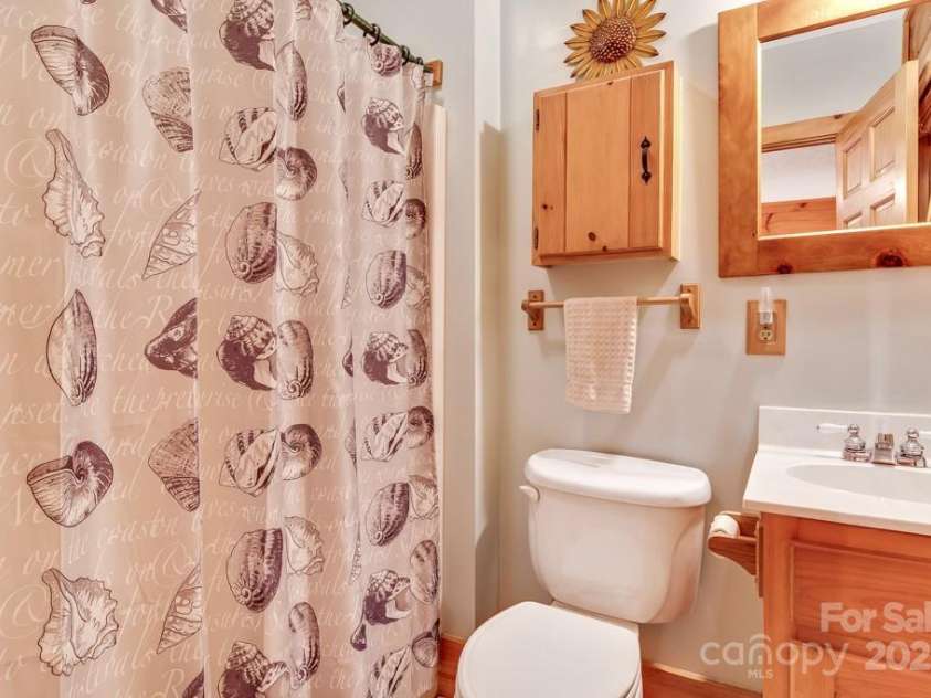 1501 Tanglewood Lane, Saluda, NC 28773.  MLS# CAR4266264, YatesRealty ID 17595. Primary bath