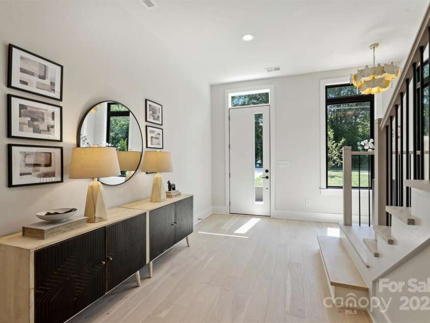 1711 Summey Avenue, Charlotte, NC 28205.  MLS# CAR4256760, YatesRealty ID 17598. Heading up to the 2nd floor