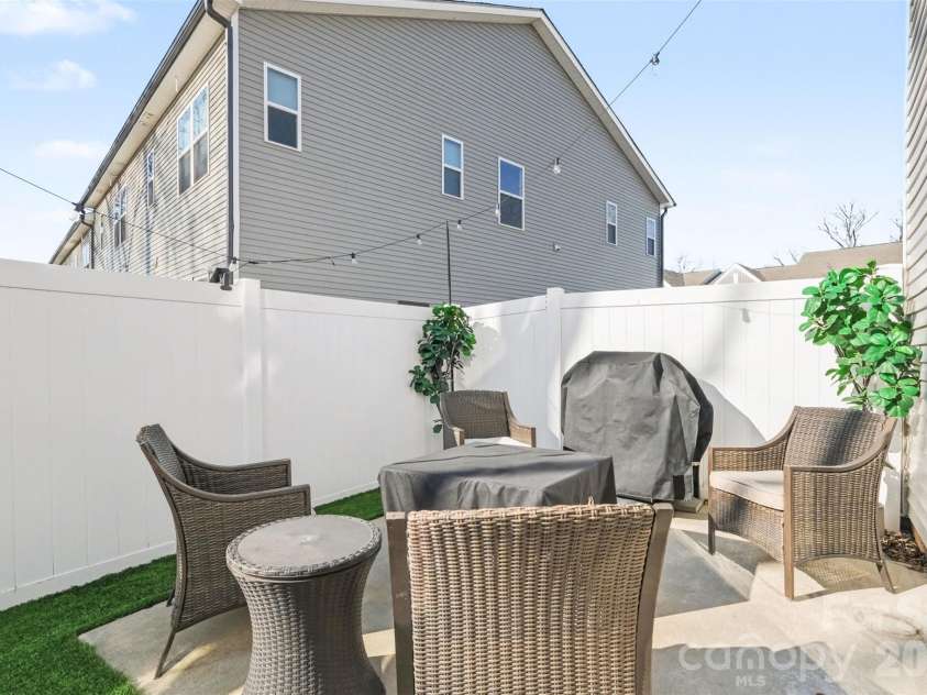 9106 Widden Way, Charlotte, NC 28269.  MLS# CAR4353972, YatesRealty ID 17601. Back Patio