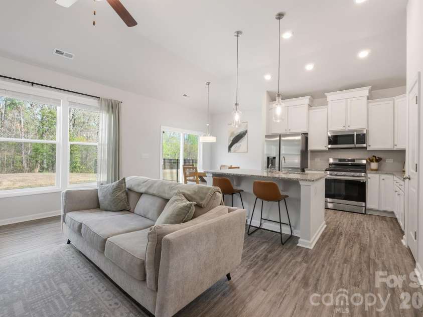 8220 Mccormick Street, Terrell, NC 28682.  MLS# CAR4366340, YatesRealty ID 17612. Living/Kitchen