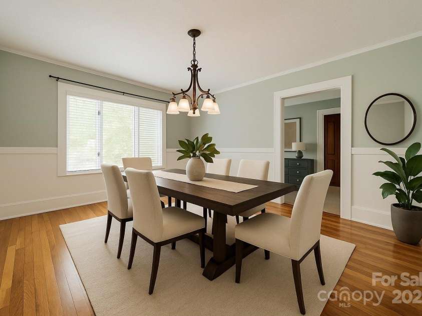 2646 Jacobs Road, Gastonia, NC 28054.  MLS# CAR4245565, YatesRealty ID 17641. Virtually Staged Dining Room