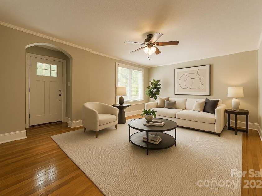 2646 Jacobs Road, Gastonia, NC 28054.  MLS# CAR4245565, YatesRealty ID 17641. Virtually Staged Living Room
