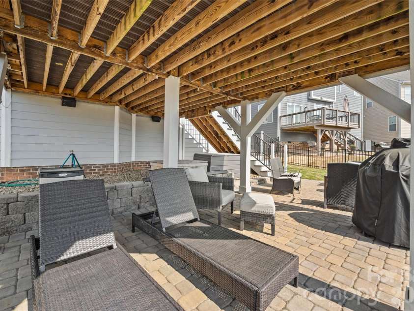 327 Hawks Creek Parkway, Fort Mill, SC 29708.  MLS# CAR4360891, YatesRealty ID 17649. Paver patio area 