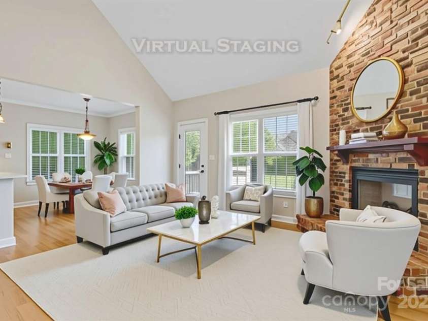 3124 17th Street Lane, Hickory, NC 28601.  MLS# CAR4260375, YatesRealty ID 17655. Great Room Virtual Staging