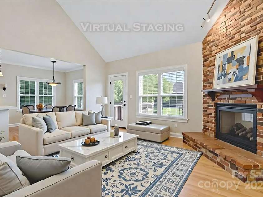 3124 17th Street Lane, Hickory, NC 28601.  MLS# CAR4260375, YatesRealty ID 17655. Great Room Virtual Staging