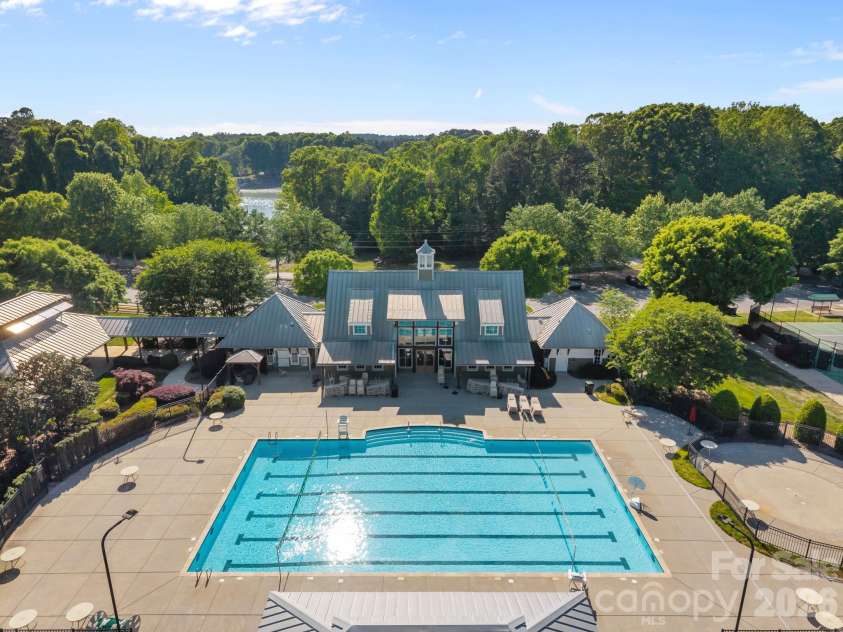107 Spears Creek Drive, Mooresville, NC 28117.  MLS# CAR4371650, YatesRealty ID 17669. Olympic style pool