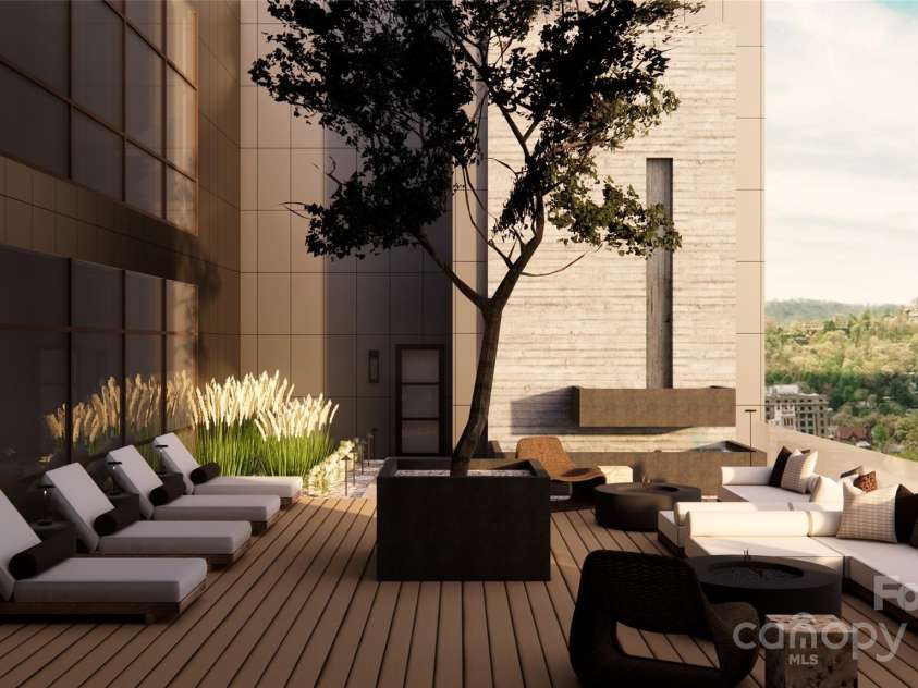 161 Church Street, Asheville, NC 28801.  MLS# CAR4262970, YatesRealty ID 17671. Roof Terrace Rendering photo similar