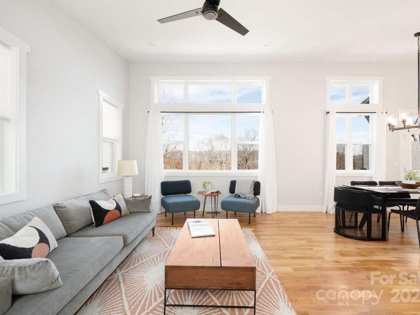 20 Tahkieostie Trail, Asheville, NC 28806.  MLS# CAR4221913, YatesRealty ID 17675. City and mountain views from main level living