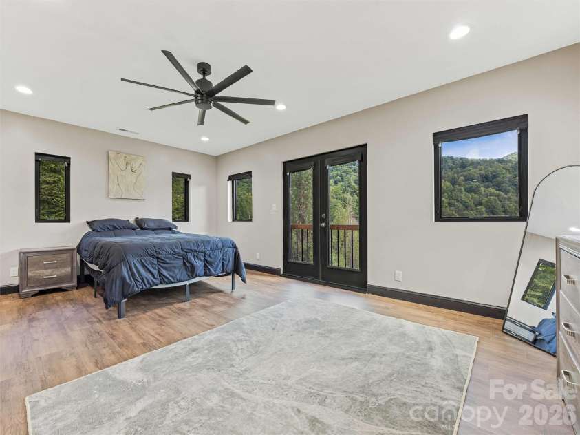 945 Roaring Fork Road, Hot Springs, NC 28743.  MLS# CAR4307267, YatesRealty ID 17678. Primary Bedroom
