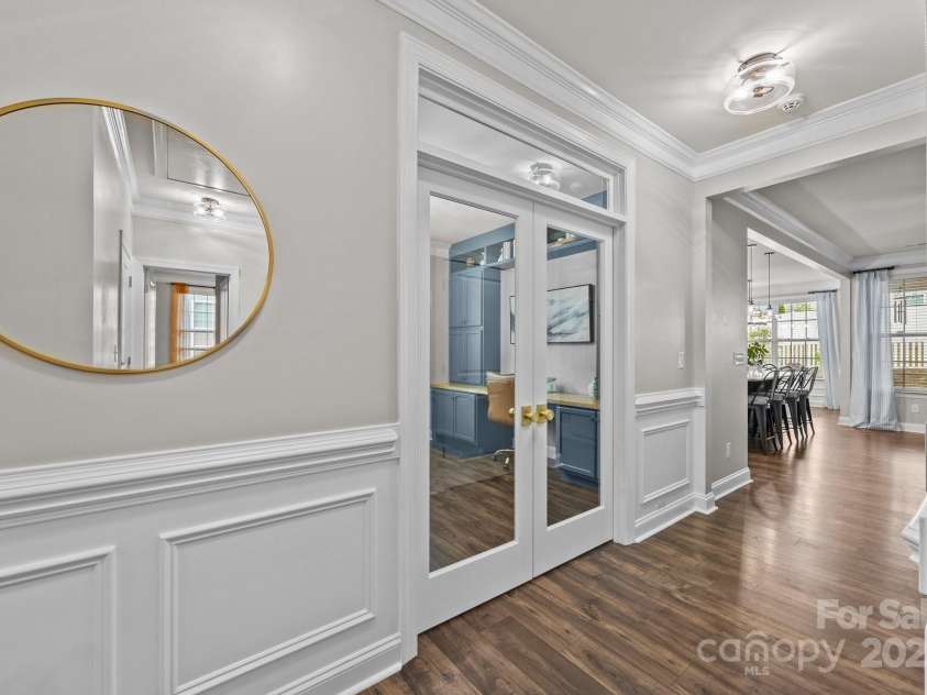 291 Preston Road, Mooresville, NC 28117.  MLS# CAR4246533, YatesRealty ID 17685. French doors to flex room