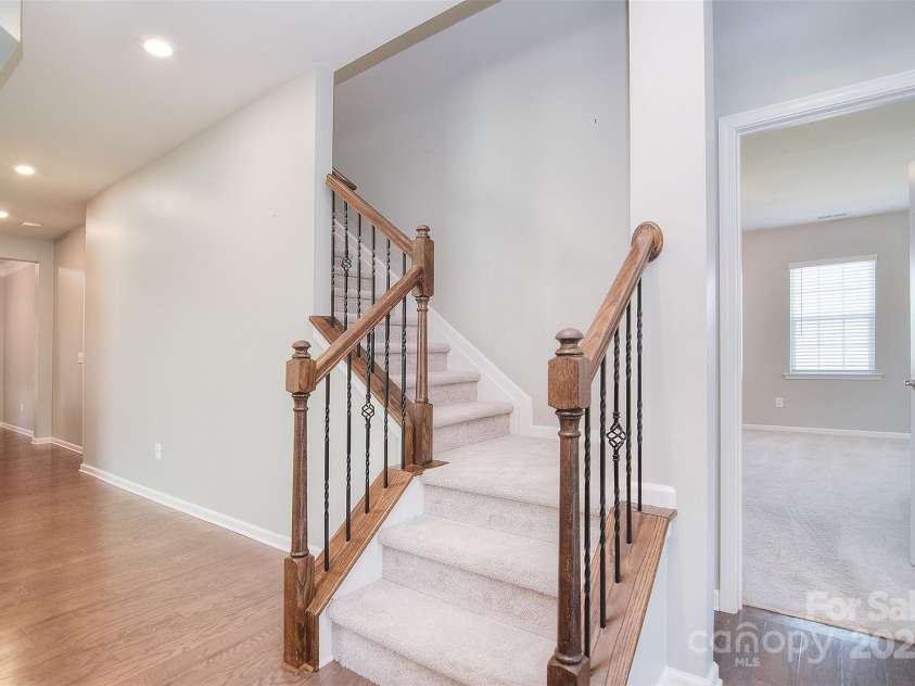 3073 Oliver Stanley Trail, Lancaster, SC 29720.  MLS# CAR4253520, YatesRealty ID 17689. Fully carpeted stair to more space!