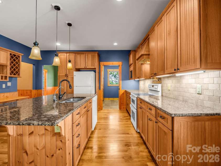 82 Red Mulberry Drive, Zirconia, NC 28790.  MLS# CAR4363684, YatesRealty ID 17694. Kitchen