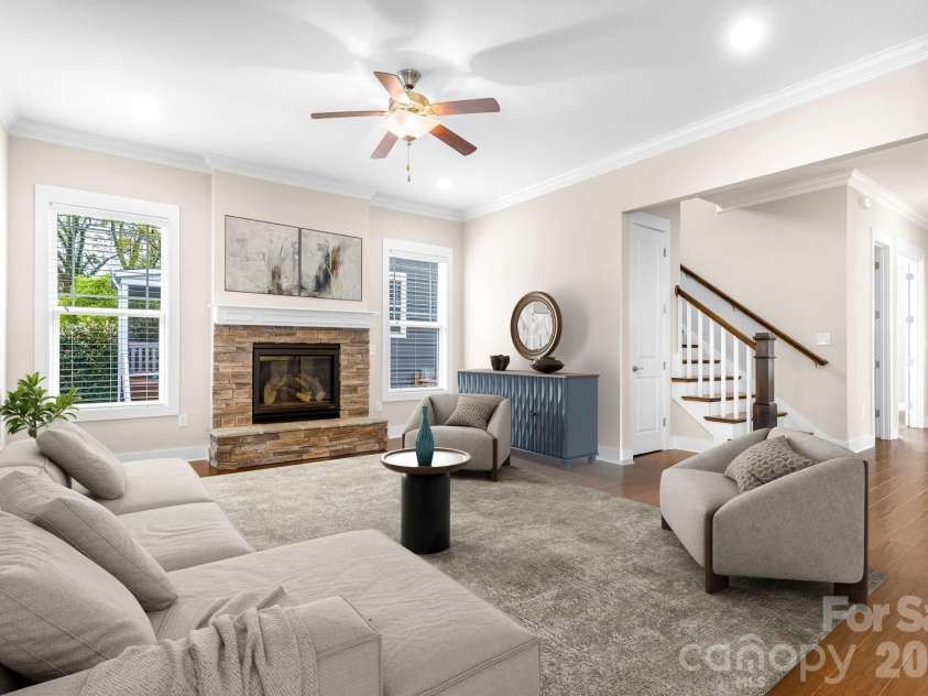 609 Welker Street, Charlotte, NC 28204.  MLS# CAR4365340, YatesRealty ID 17695. Virtually Staged