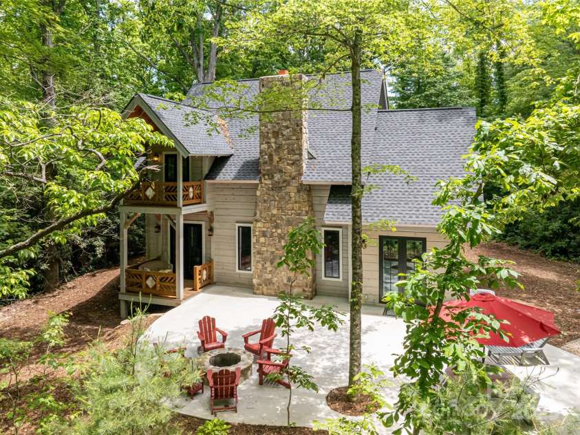 103 Blue Sky Lane, Hendersonville, NC 28792.  MLS# CAR4268920, YatesRealty ID 177. Back of home