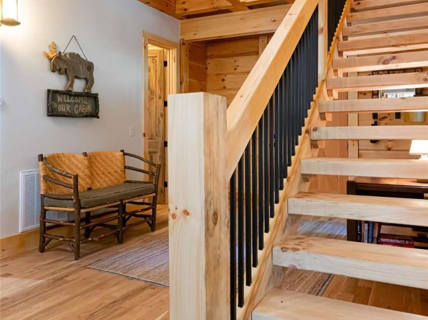 103 Blue Sky Lane, Hendersonville, NC 28792.  MLS# CAR4268920, YatesRealty ID 177. Stairwell detail