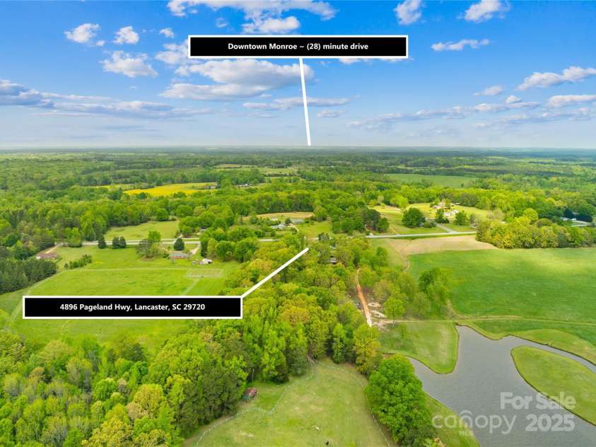 4896 Pageland Highway, Lancaster, SC 29720.  MLS# CAR4246067, YatesRealty ID 17701. Map