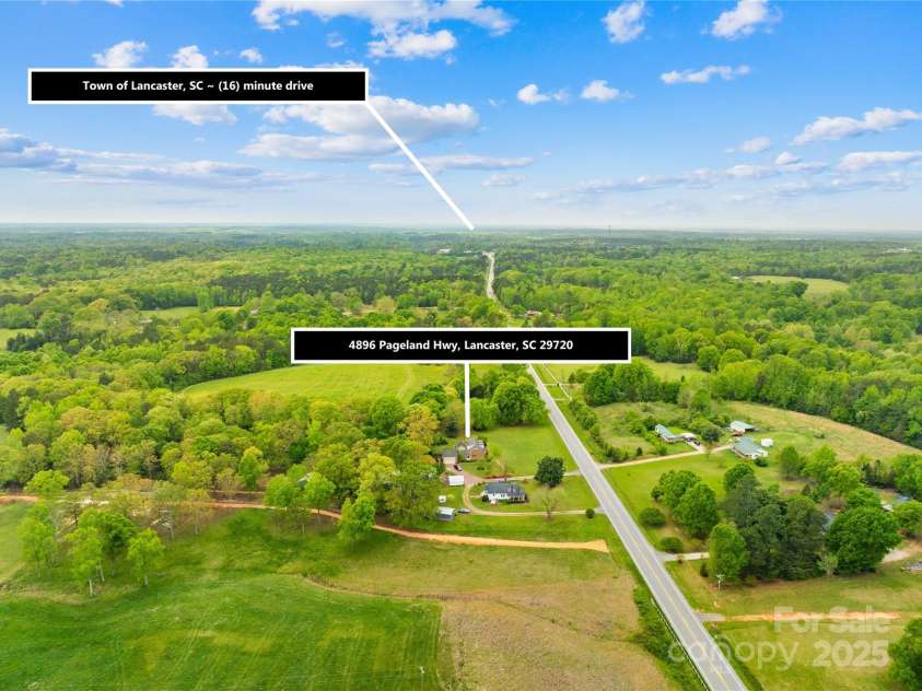 4896 Pageland Highway, Lancaster, SC 29720.  MLS# CAR4246067, YatesRealty ID 17701. Map